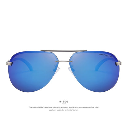 Men's 100% Polarized Aluminum Alloy Frame Sunglasses