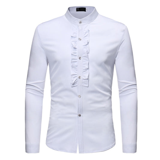 Solid Color Men's Tuxedo Bridegroom Wedding shirts