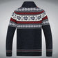 Men's Winter Sweater Thick Knitted Cotton Fleece Cardigan