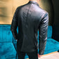 Business style slim thin trend leather jackets