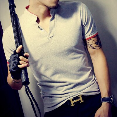 Men's Short sleeve Patchwork T-shirt