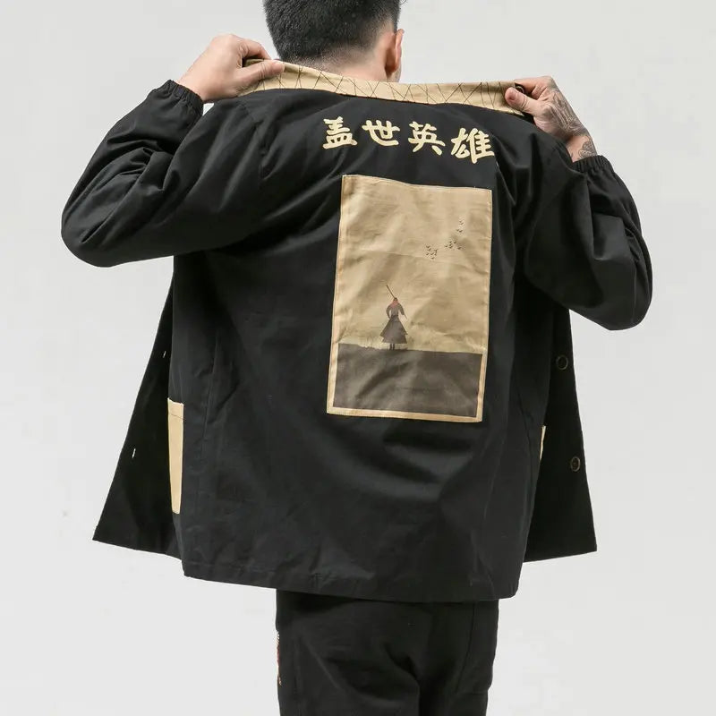 Men's Windbreaker Retro Chinese Style Men's jacket Overcoat