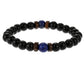 Men's natural stone beads bracelet