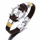 Mens Vintage Rudder Charm Bracelets