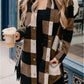 Women's Vintage Loose Plaid Printed Blouse Shirt