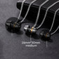 Men's Stainless Steel Barbell Necklace