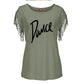 "Dance" Women's Cotton Tassel Casual T-shirt Loose
