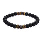 Men's natural stone beads bracelet