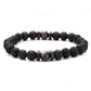 Men's natural stone beads bracelet