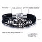 Mens Vintage Rudder Charm Bracelets