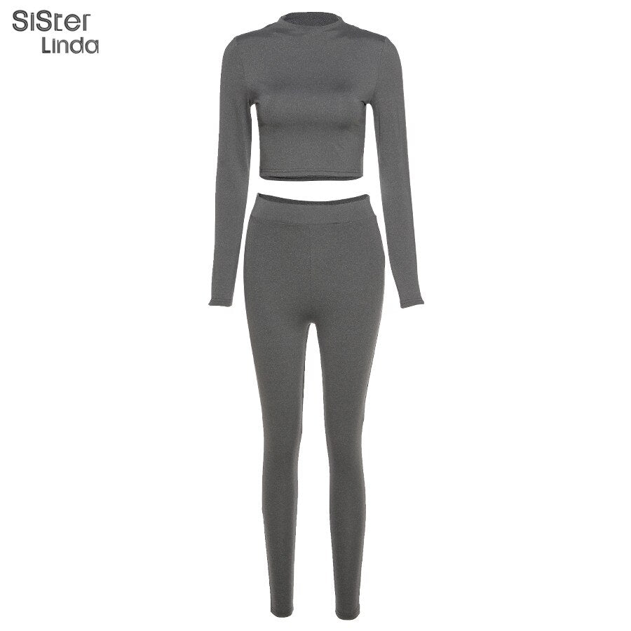 Women's T-Shirt & Leggings 2 Piece Workout Outfits Sportwear