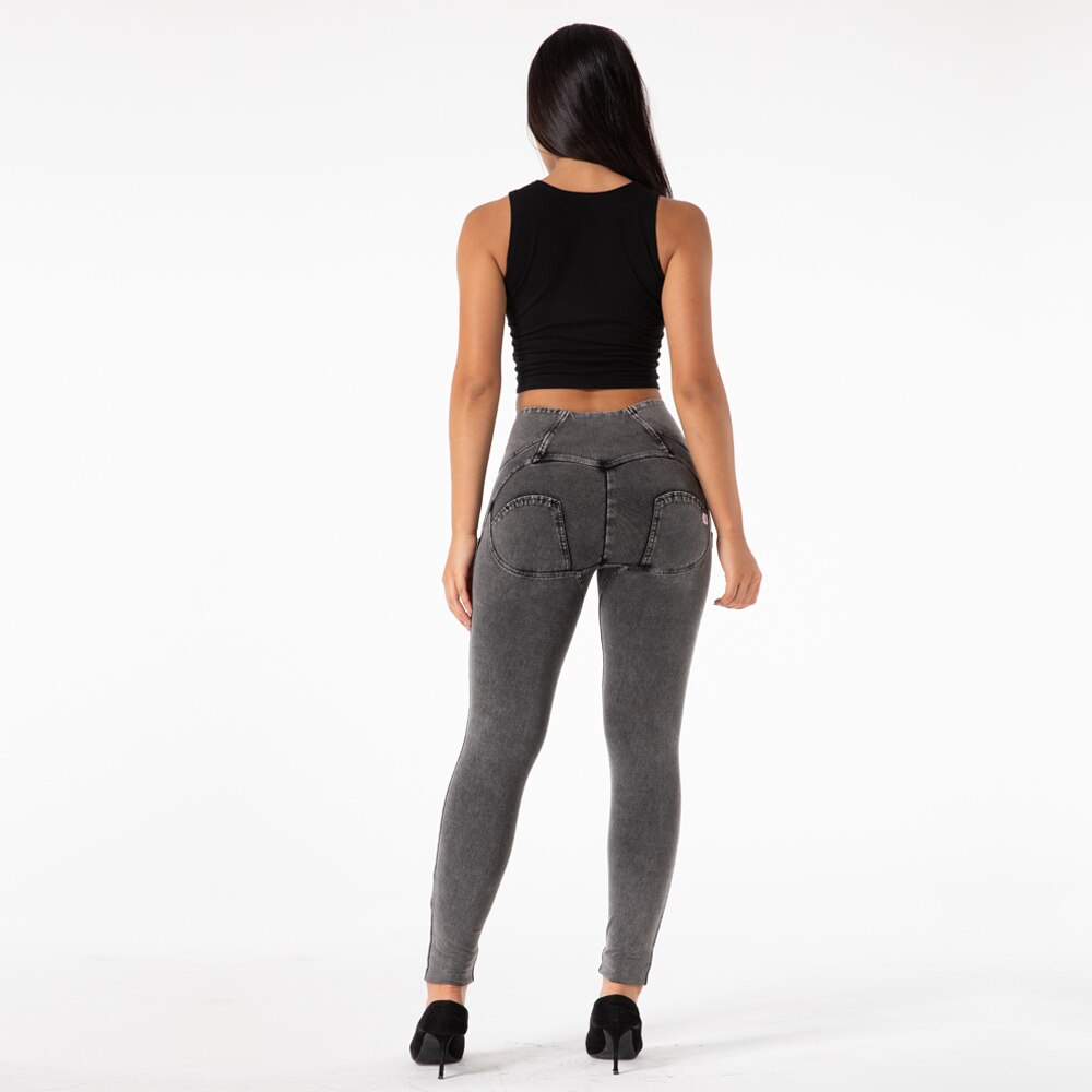 High Waist Jeans Sports Leggings