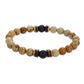 Men's natural stone beads bracelet