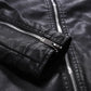 Men's Faux Leather Motorcycle Jackets Black