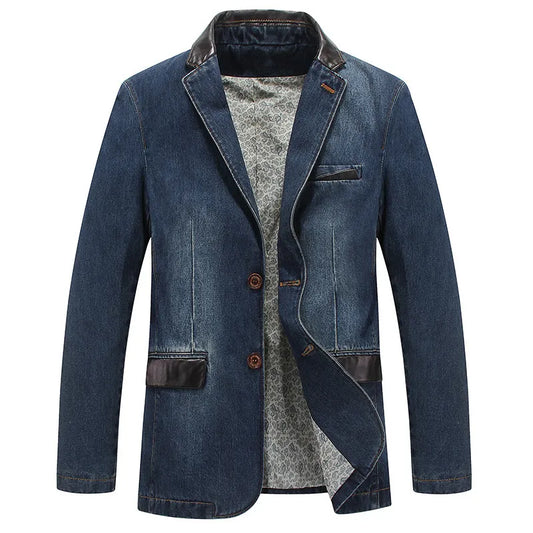 Men's Patchwork Blazer Jackets