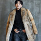Men's Wolf Fur Peacoat
