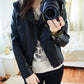 Women's Leather Jackets Bomber Leather Motorcycle jacket