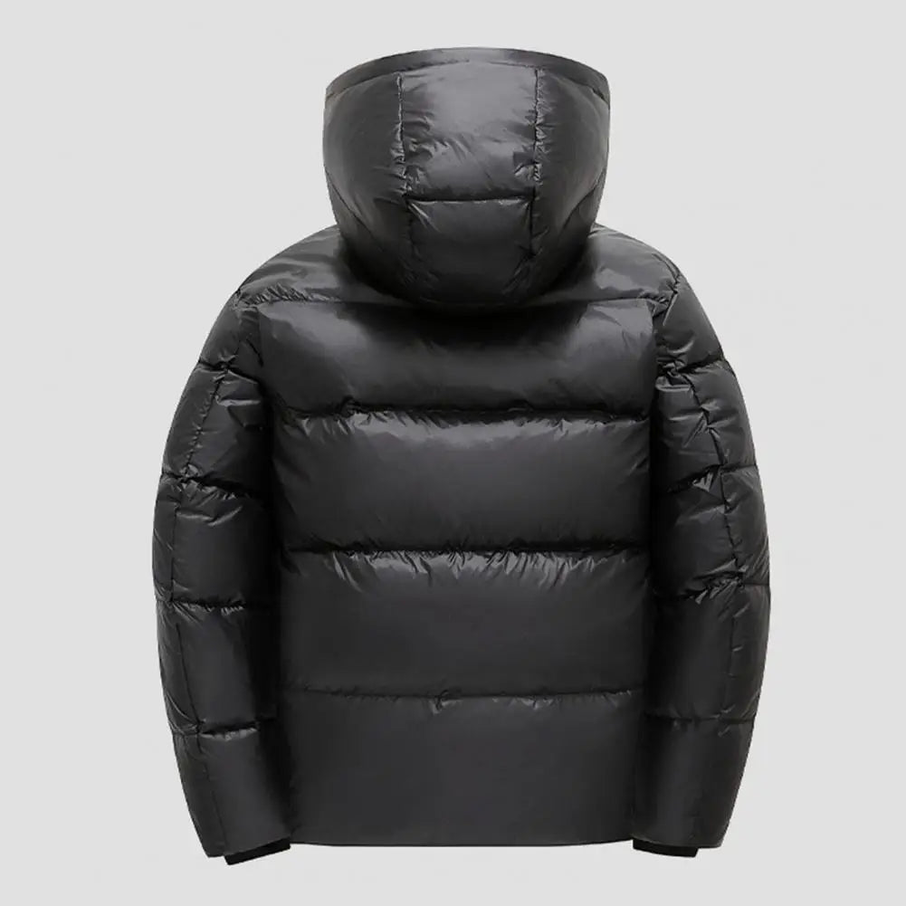 Windproof Hooded Men's Winter Bubble Coat