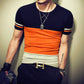 Men's Short sleeve Patchwork T-shirt