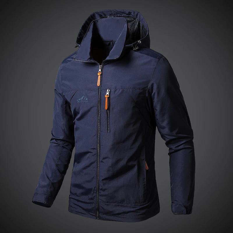 Men's Waterproof Military Hooded Windbreaker
