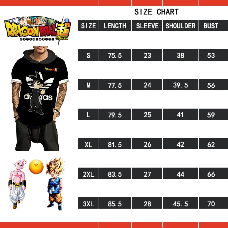 Men's Hooded T-shirt Dragon Ball Z