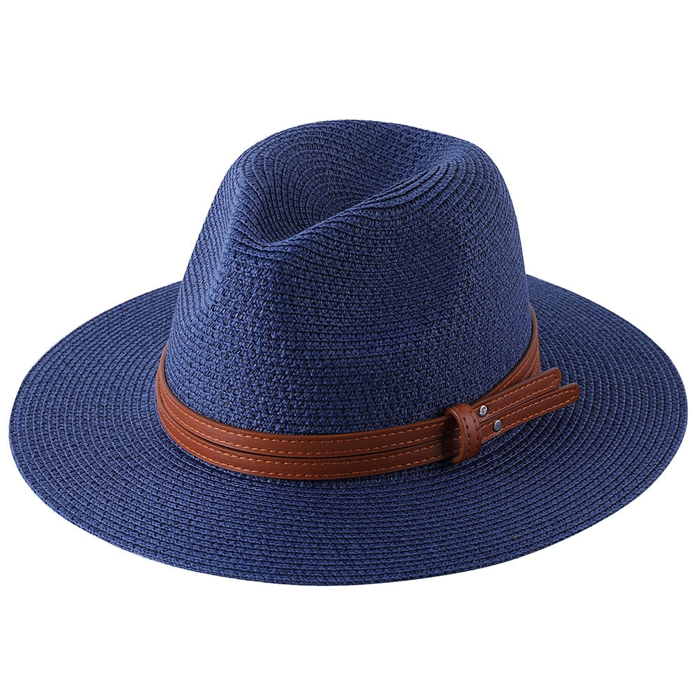 Panama Soft Shaped Straw Fedora Hat