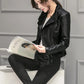 Women's Faux Blazer Motorcycle Outerwear Biker Jacket