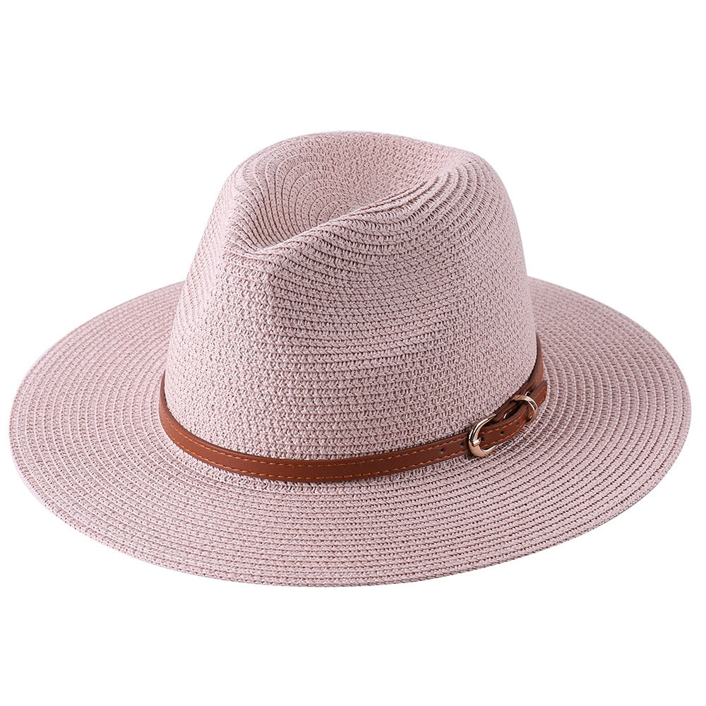 Panama Soft Shaped Straw Fedora Hat