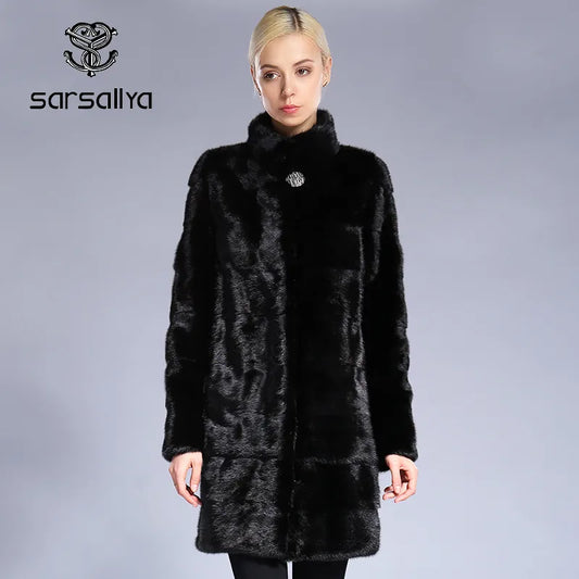 Women's Genuine Mink Winter Coat