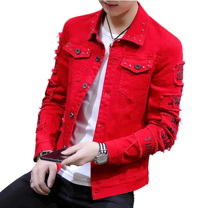 Men's Streetwear Casual Denim Jacket
