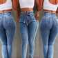 High Waist Jeans For Women Slim Stretch Denim Jean