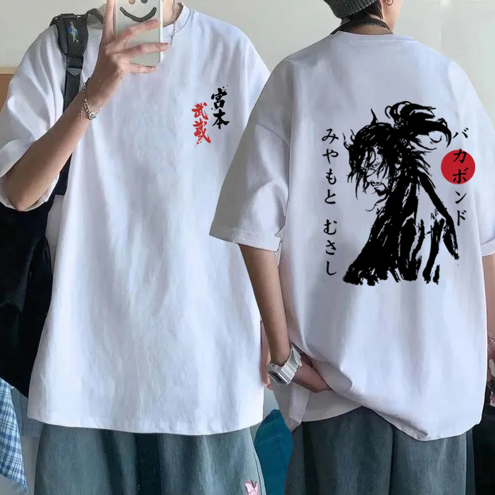 Japanese Anime Miyamoto Musashi Short Sleeve Shirt