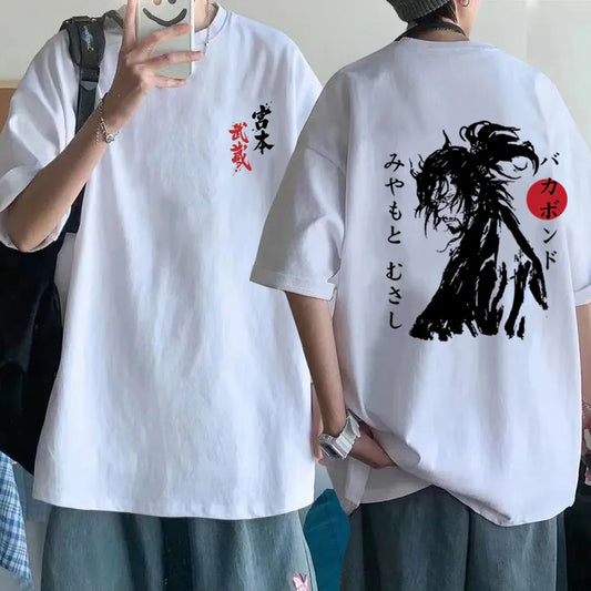 Japanese Anime Miyamoto Musashi Short Sleeve Shirt