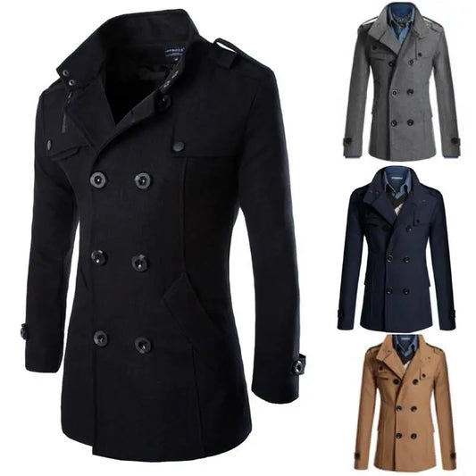 Men's Streetwear Trench Coat Jackets