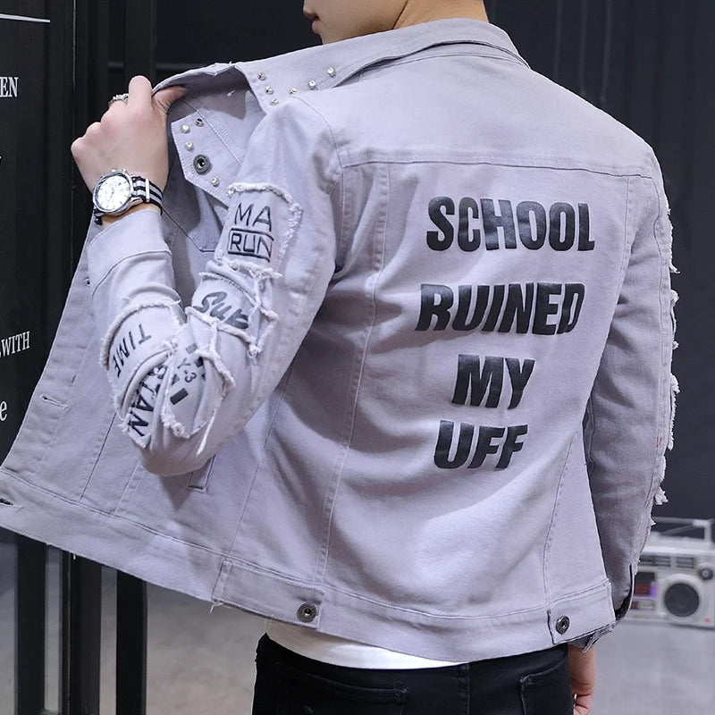 Men's Streetwear Casual Denim Jacket