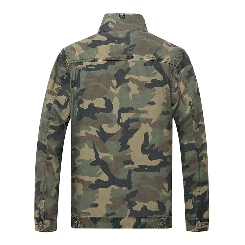 Camouflage Windbreaker Slim Fit Jackets