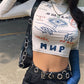 Women's High Street Tight Stretch Crop Tops
