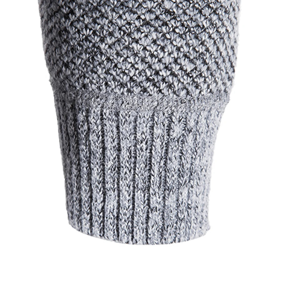 Winter Men's Warm Thick Fur Lined Sweatshirt Jackets