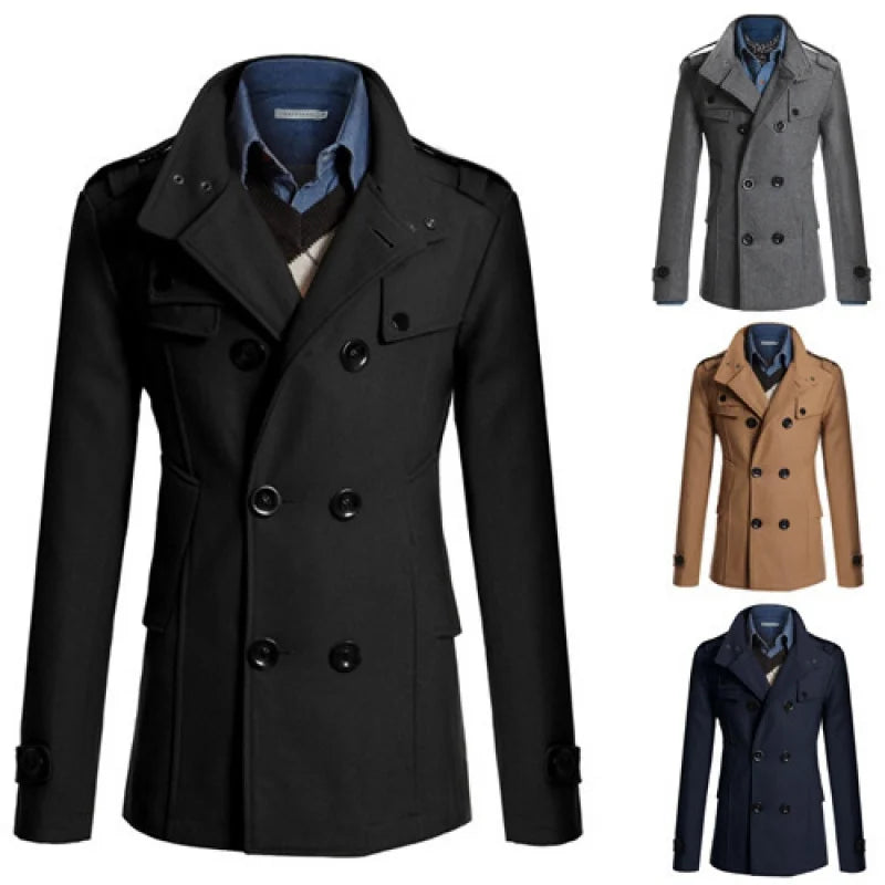 Men's Streetwear Trench Coat Jackets