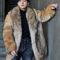 Men's Wolf Fur Peacoat