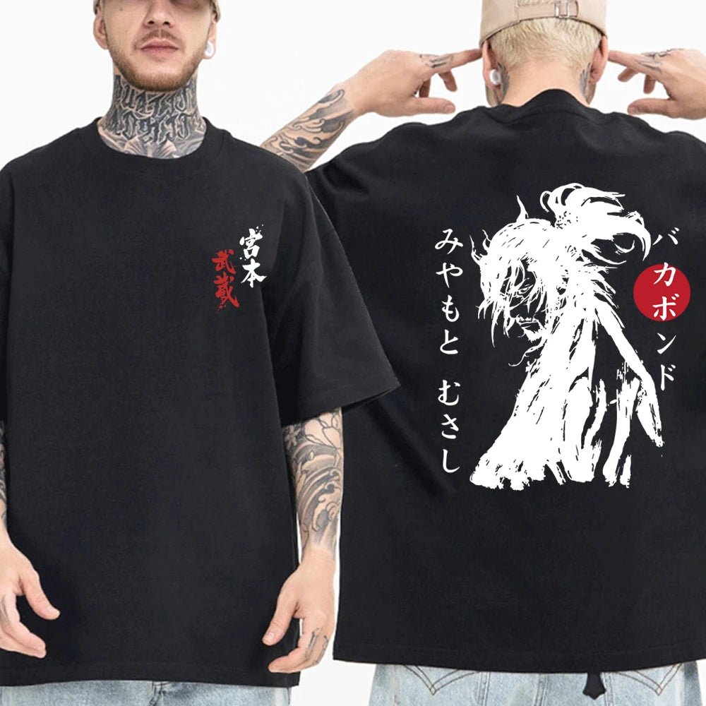 Japanese Anime Miyamoto Musashi Short Sleeve Shirt