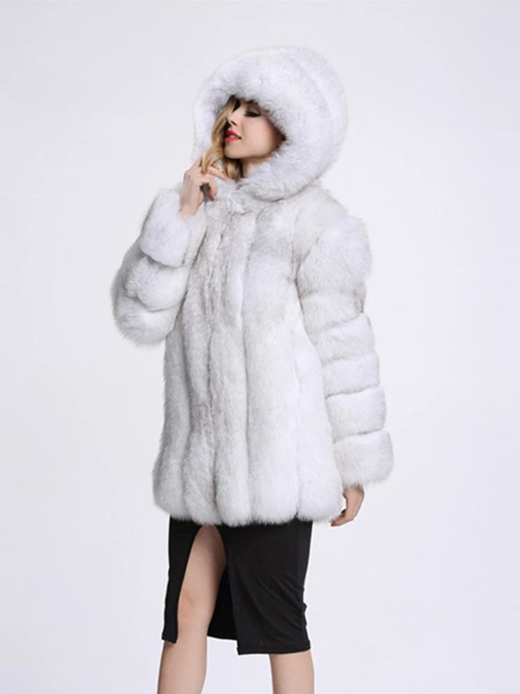 Faux Fur Coat Women's Winter Outerwear