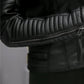 Women's Faux Blazer Motorcycle Outerwear Biker Jacket