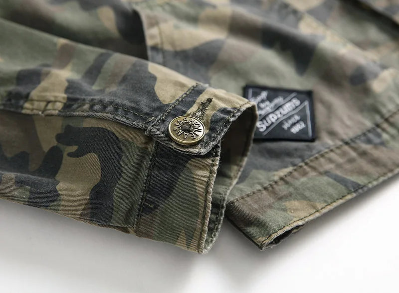 Camouflage Windbreaker Slim Fit Jackets