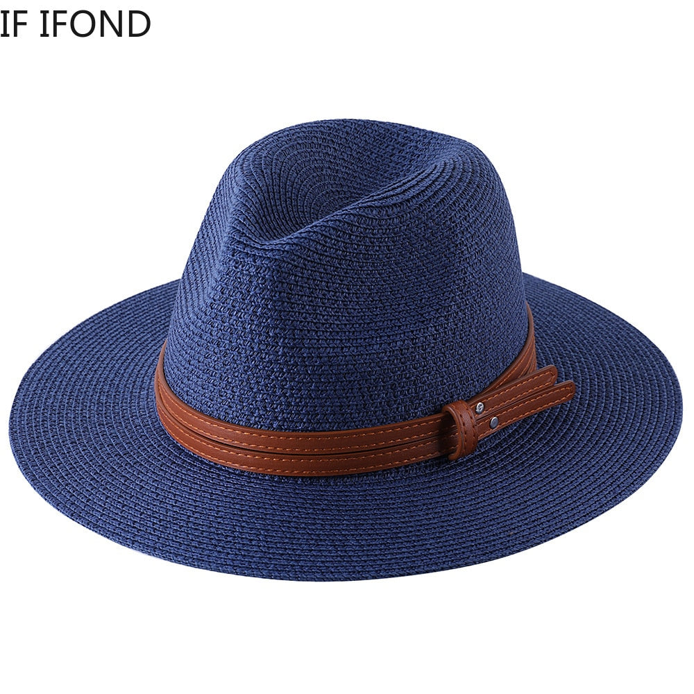 Panama Soft Shaped Straw Fedora Hat