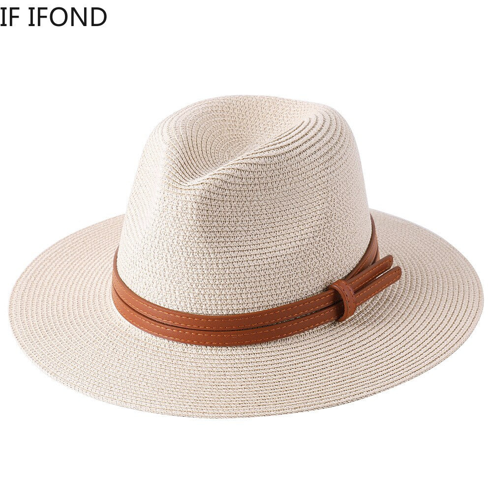 Panama Soft Shaped Straw Fedora Hat