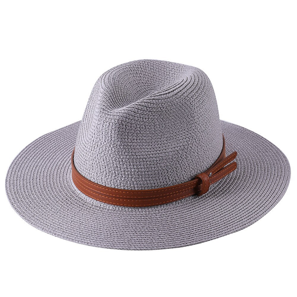 Panama Soft Shaped Straw Fedora Hat