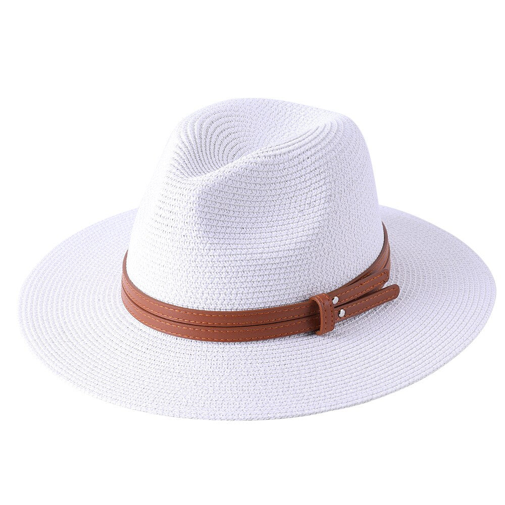Panama Soft Shaped Straw Fedora Hat