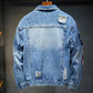 Men's Denim Patchwork jacket