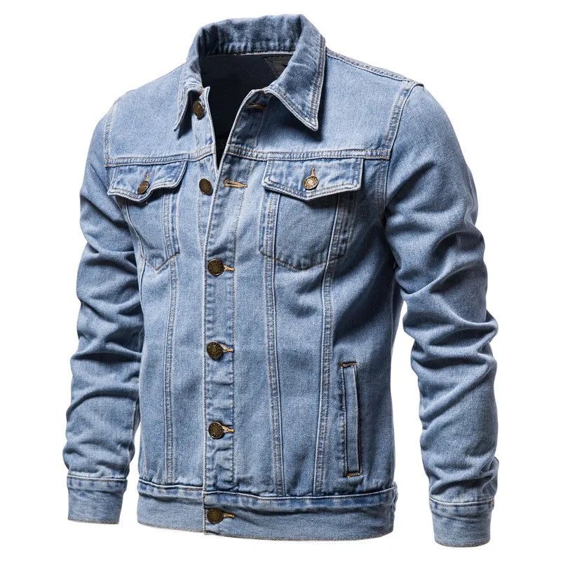 Men's Denim Patchwork jacket